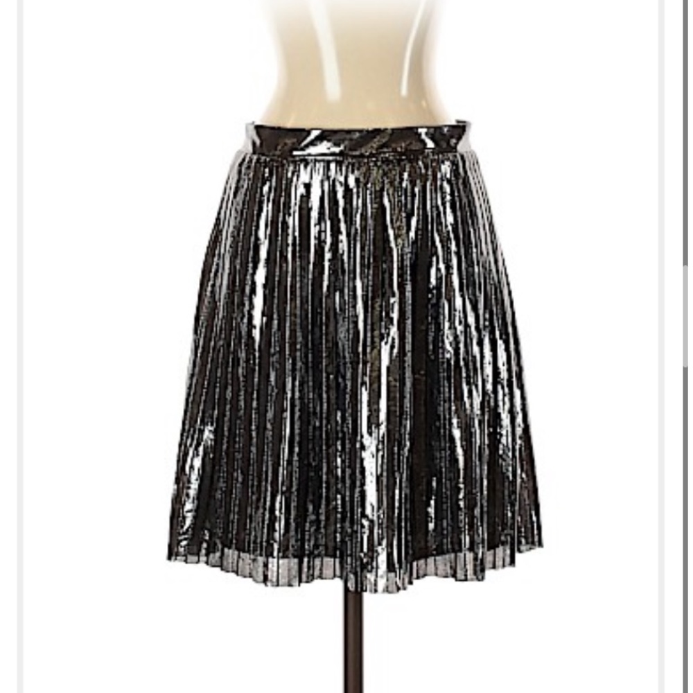 Bebe Silver Skirt